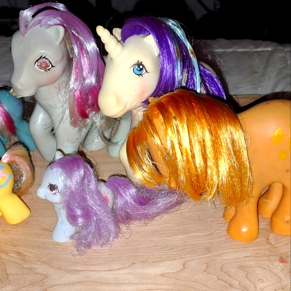 Vintage my little pony 6 pony's